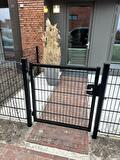 Dubbelstaafmat hekwerk met looppoort