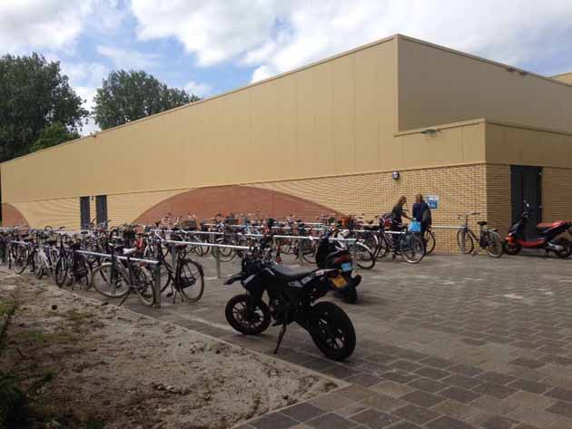 Fietsstalling leun hek - Hoving Hekwerk B.V. Stadskanaal