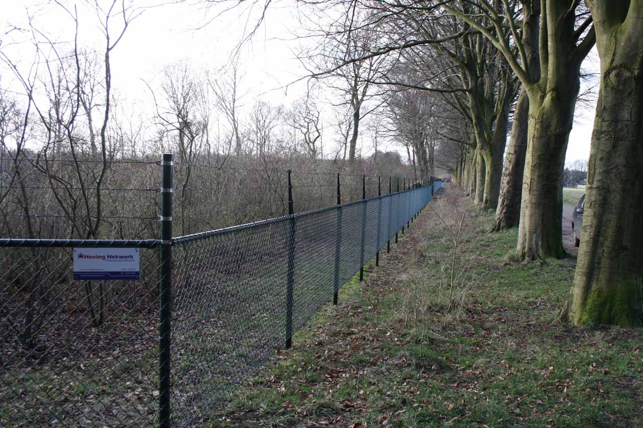 schuintrekken Vechter honing Gaashekwerk met prikkeldraad - Hoving Hekwerk B.V. Stadskanaal